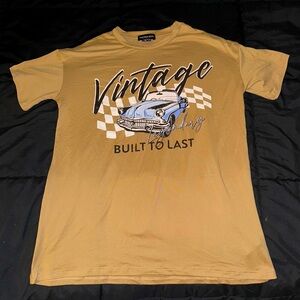 Streetwear Society Tan Vintage Tee Size S